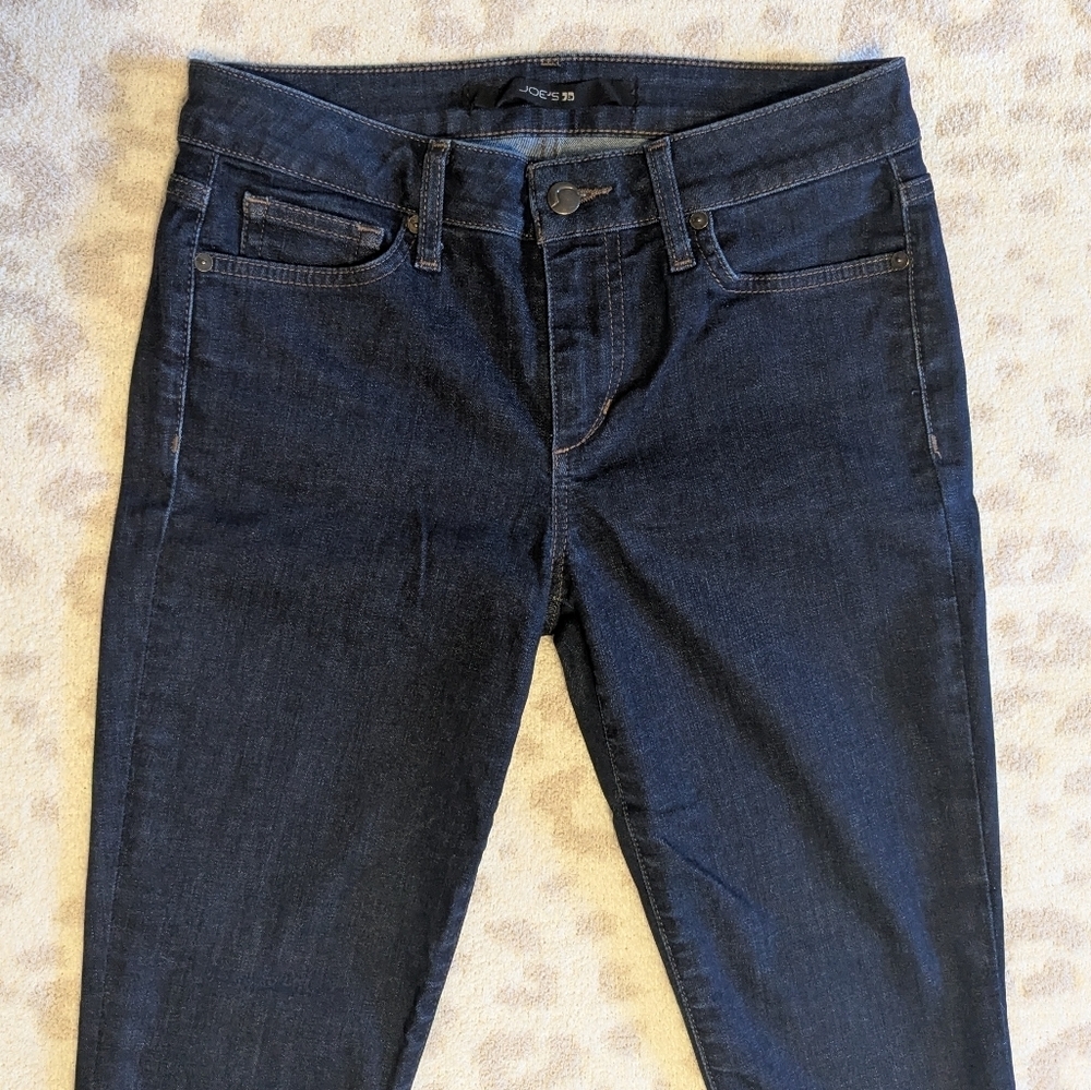 Joe's Jeans Dark Wash Blue Skinny Jeans 27 4 Stretch Stovepipe Jeans Y2K